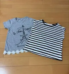 キッズ 半袖Tシャツ 2枚セット 110