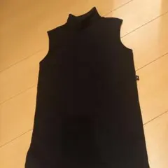 アニエスベーagnes b. 日本製 ノースリーブ タートルネック カットソー