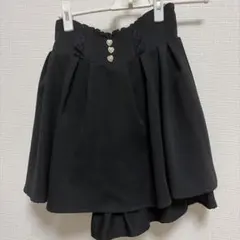 アベイル　Avail ハートボタン フレアミニスカート ブラックのサムネイル