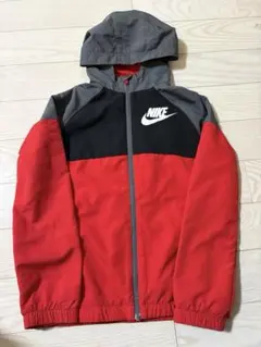 NIKE キッズ ウインドブレーカー レッド×ブラックM(約130センチくらい)