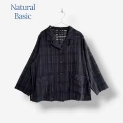 【新品】＊Natural Basic＊ 5L 大きいサイズ ジャケット シアーのサムネイル