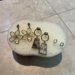 ピアス　セット　まとめ売り　ゴールド系　3点セット アクセサリー　馬蹄マーク