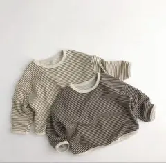 韓国服 ブラウン 新品 カットソー 130