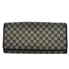 CELINE セリーヌ マカダム柄 長財布 ブラウン ベージュ