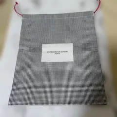 ディオールDIOR Dior チェック柄 ポーチ　巾着袋