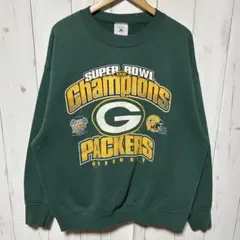 90s USA製 DELTA デルタ NFL パッカーズ スウェット XL