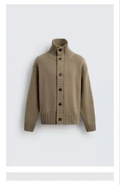 ZARA テクスチャーニットジャケット