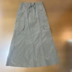 GU カーゴロングスカート Mサイズ カーキ