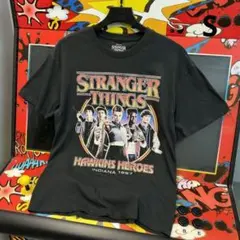 公式 ストレンジャーシングス Hawkins Heroes 半袖 Tシャツ S