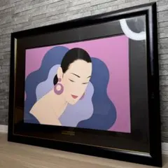 本日限定値下げ‼️希少☆鶴田一郎 美人画2点 絵画 日本女性 複製画