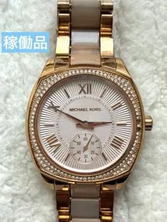 稼働品　MICHAEL KORS 腕時計 MK-6135ゴールド