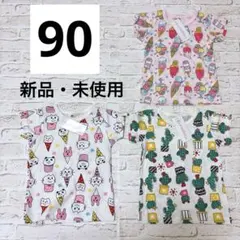 新品 西松屋 90 半袖 Tシャツ 3枚セット まとめ売り エルフィンドール