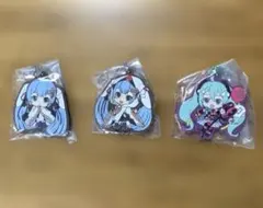 初音ミク　ラバーストラップ　3個おまとめ