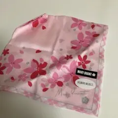 《新品未使用》MARY QUANT ハンカチ　花柄　ピンク桜柄　マリークワント