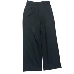 ユニクロ タックワイドパンツ ブラック Lサイズ