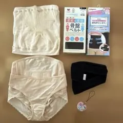 産前 産後 マタニティ 妊婦帯 骨盤ベルト お腹シェイパー 5点セット