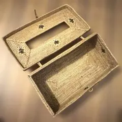 アタ製 ティッシュケース アジアン雑貨