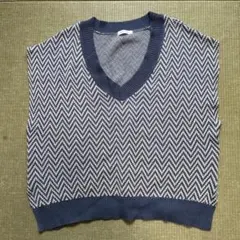 GLOBAL WORK ジグザグニットベスト