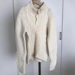 GAP アイボリー ケーブル編みセーター kids XXL