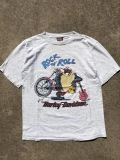 90s USA製 ハーレーダビッドソン タズマニアンデビル Tシャツ