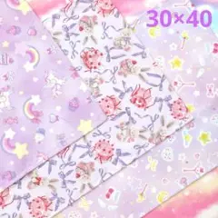 ナフキン♡ランチョンマット3枚セット♡パープル 4P10