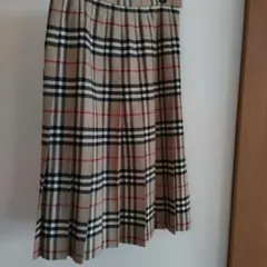 〘古着〙BURBERRY 90s ノバチェック柄 プリーツスカート M