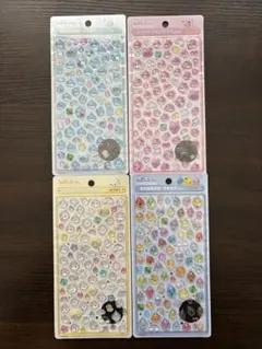 国内正規品 ボンボンドロップシール mini ミニ しずくちゃん4種セット