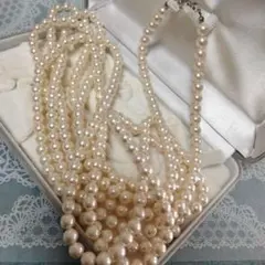 遺品整理 生前整理 パールネックレス 2本セット - メルカリ