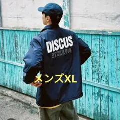 DISCUS ディスカス ドローコード コーチジャケット ネイビーXL