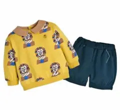 モイモルン　ライオンカラートップス＆ショートパンツ