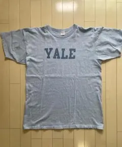 80s USA製 champion YALE トリコタグ 青杢 染み込み XL
