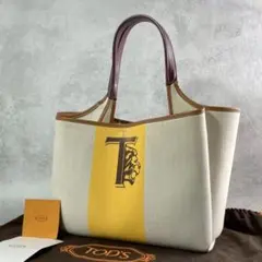 【極美品】トッズ Tライオン トートバッグ キャンバス 保存袋付きのサムネイル