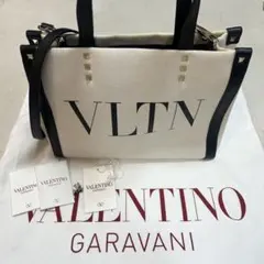 ヴァレンティノ ガラヴァーニ VLTN ロゴ レザー キャンバス 2WAYのサムネイル