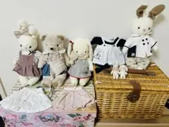 うさぎ　くま　ぬいぐるみ　全部 セット　ハンドメイド　テディベア
