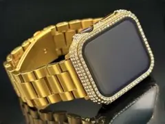 Apple Watch 画面保護ケース　パヴェカバー　ステンレスバンド　GL