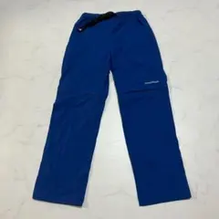 モンベル キッズ コンバーチブルパンツ 140 ベルト ブルーのサムネイル
