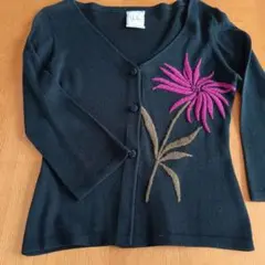 Sybilla 花柄刺繍 七分袖カーディガン　新品