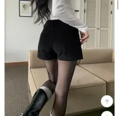 크림 コーデュロイ　ショートパンツ blackup bohemianseoul