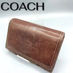 COACH オールドコーチ コインケース ヌメ革 ブラウン レザー - メルカリ