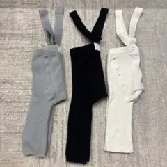 Funny Lazybones サスペンダーレギンスSサイズ 3色セット