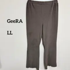 GeeRA ジーラ美脚ワイドパンツ スラックスLLサイズ c366④