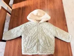 【美品】ZARA フード付きリバーシブルキルティングジャケット 104cm