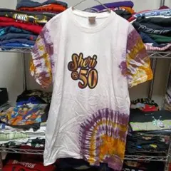 00sINDIA製МヴィンテージうさぎタイダイロゴtシャツUSA直輸入メンズ古着