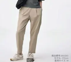 GU women　ドライストレッチアンクルパンツ ベージュ Mのサムネイル