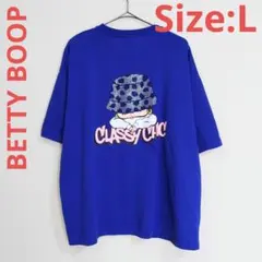 BETTY BOOP　半袖Tシャツ　ブルー　サイズMのサムネイル