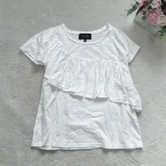 バナナリパブリック フレンチスリーブフリルトップス カットソー シンプル 可愛い