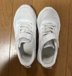 New Balance キッズスニーカー 19.5cm ホワイト
