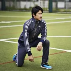 adidas アディダス　デニム風　ジャージセット　M