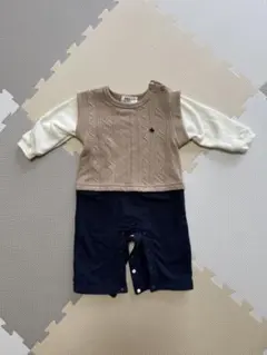 POLO Baby ロンパース 70 ベージュ・ネイビー