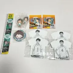 ハイキュー　及川　岩泉　フィギュア ストラップ　缶バッジ　マグネット